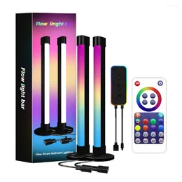 Lámparas de mesa Tuya Wifi Bluetooth USB LED Desktop Atmósfera a todo color Lámpara RGB Color PC TV Bondich Music Rhythm