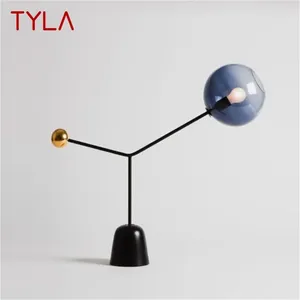 Tafellampen TYLA postmoderne lamp creatief marmeren nachtkastje bureaulamp LED glas eenvoudig huis slaapkamer woonkamer decor