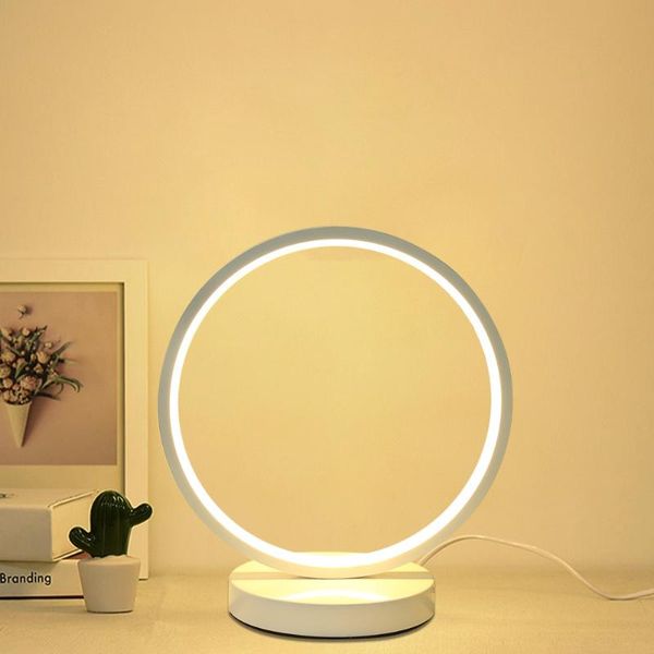 Lampes de table Type lampe de lecture LED moderne décoration à économie d'énergie applique murale Protection des yeux étudiant apprentissage lampe ronde