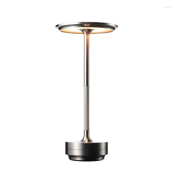 Lampes de table Lampe de charge USB LED Top Touch Trois couleurs Gradation Stepless Bureau Conception simple étanche