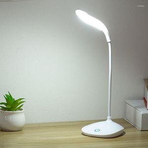 Lampes de table USB chargeant l'éclairage Protection des yeux Mini chambre bureau lampe à LED chambre d'enfant chevet