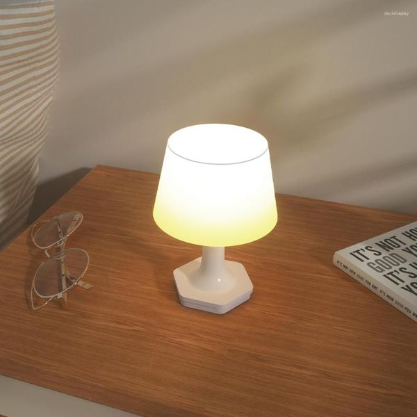 Lampes de table USB Dimmable Lecture Lampe de Bureau Chaud/Naturel/Blanc Froid 3 Couleurs Chevet DC5V Avec Télécommande Veilleuse