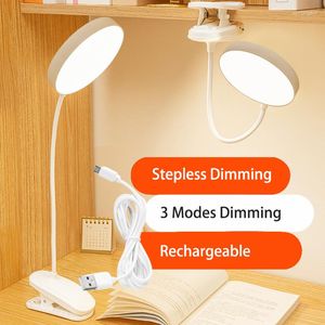 TABLE LAMPEN USB LAMP LED BALK TOUT CLIP Studie Flexibel GOOSECK Desktoplicht oplaadbaar voor Book Bed Office Computer