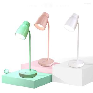 Lampes de table USB LED lampe de bureau pliable gradation tactile Portable Rechargeable chambre chevet Protection des yeux lecture