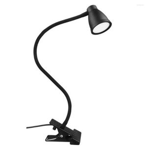 Lampes de table USB Led Lampe de bureau Mini lampe lumineuse flexible à clipser avec batterie au lithium 2400MAIdéal pour le repos de la chambre à coucher du salon