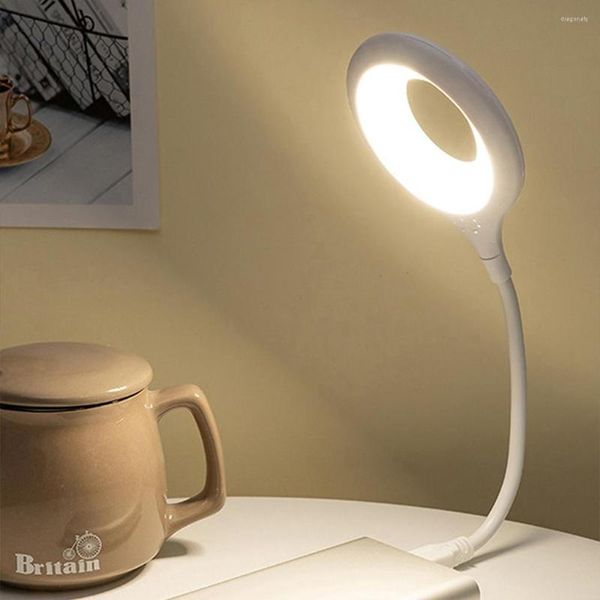 Lampes de table USB Night Light Lampes de lecture réglables Plug-in Bureau Étudiants
