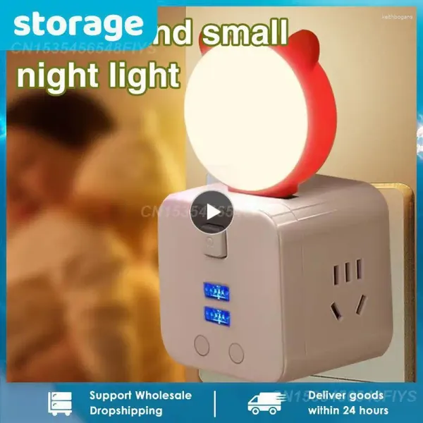 Lámparas de mesa USB Night Light Portable Mini Sleep Intelligent Voice Control Voice