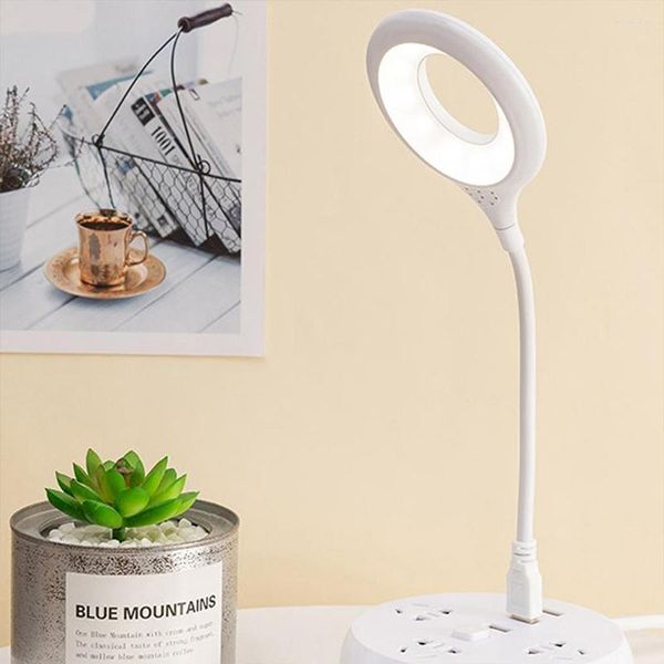 Lampes de table USB Night Light Saving-Energy Reading Lights Flexible Plug-in Desk