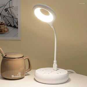 Tafellampen USB -leeslamp draagbare opvouwbare led -nachtlampje voor power bank laptops verlichting oogbescherming besparen energiebureau