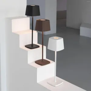 Tafellampen USB Oplaadbare Bureaulamp Slaapkamer Touch Led Sfeer Klein Nacht