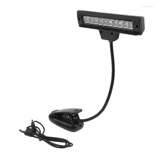Lampes de table USB rechargeable pupitre lumière 10 LED lumineuse lampe de chevet bureau lecture durable facile à installer