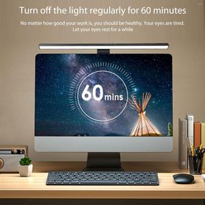 TABEL LAMPS USB SCHERM MONITOR LICHT TOUWENBEREIK LAMP RUIMTE SAVERING Oogbescherming Geen verblinding Home Office voor studie Laptop