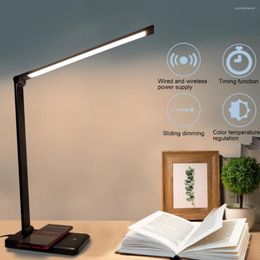 Lampes de table Lampe de bureau utile Lumineux Autoportant ABS Shell Rotatif Bureau USB Lecture LED Lumière