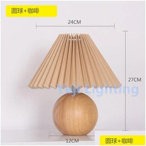 Lampes de table Vintage E27 Base Lampe Bureau de nuit Light Night Light Food For Bedroom Living Coffee Shop Drop Liviling Lights Ligh Dhfuk