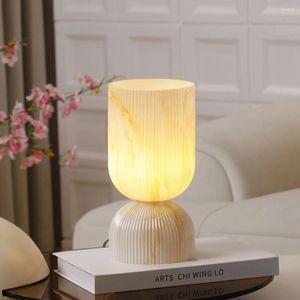 Tafellampen vintage glazen vaaslamp slaapkamer bed ambiance sambiance USB dimable