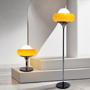 Tafellampen vintage oranje vloer licht woonkamer glazen schaduw hoek lamp home decor slaapkamer standaard led naast