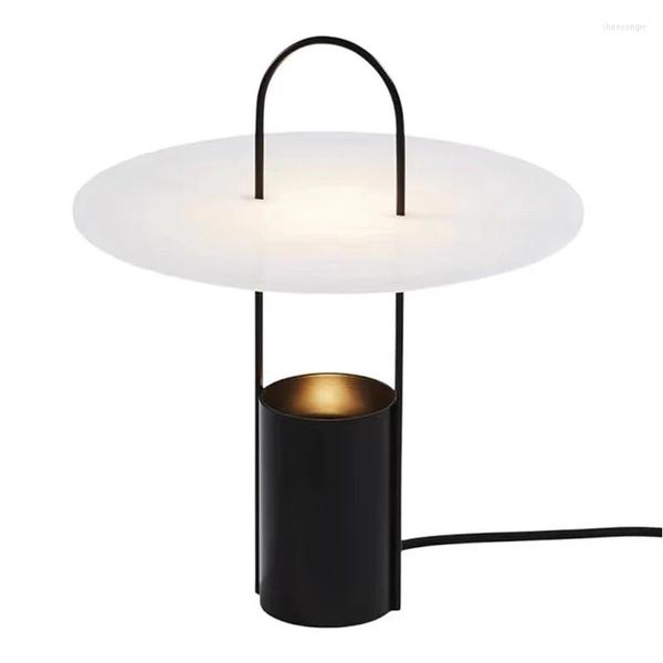 Lampes de table Vintage Portable LED lampe de bureau chevet noir blanc BlueTable pour salon chambre atmosphère lumière décorative