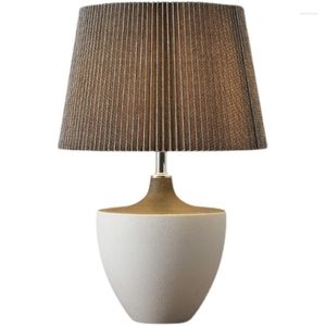 Tafellampen wabi sabi keramische stof schaduw Japanse retro model kamer slaapkamer studeerkamer kunst decor led bureau licht bedlamp