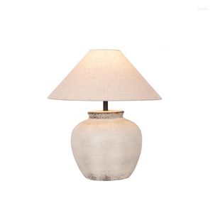 Tafellampen wabi sabi keramieklampen stof schaduw vintage foyer slaapkamer bedkamer bedleeg leesdesk lamp home el villa kunst decor