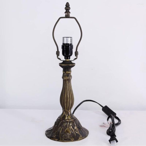 Lámparas de mesa WERFACTORY Reemplazo de la base de la lámpara solo ancho 6 altura 18 pulgadas apto para 8 10 12 Pantalla de vidrieras estilo Tiffany