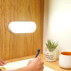 Tafellampen draadloos nachtlicht magnetisch bedlamp usb -oplaadbaar thuiskantoor slapen slapen leren leesverlichting voor slaapkamer trappen