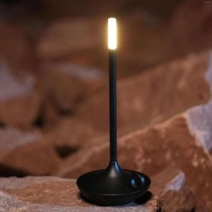 Lampes de table Lampe tactile sans fil pour chambre USB Rechargeable Camping Bougie Lumière créative USB-C Bureau