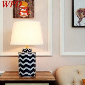 Tafellampen WPD keramische luxe koperen stoffen bureau licht voor huis woonkamer eetkamer slaapkamer kantoor