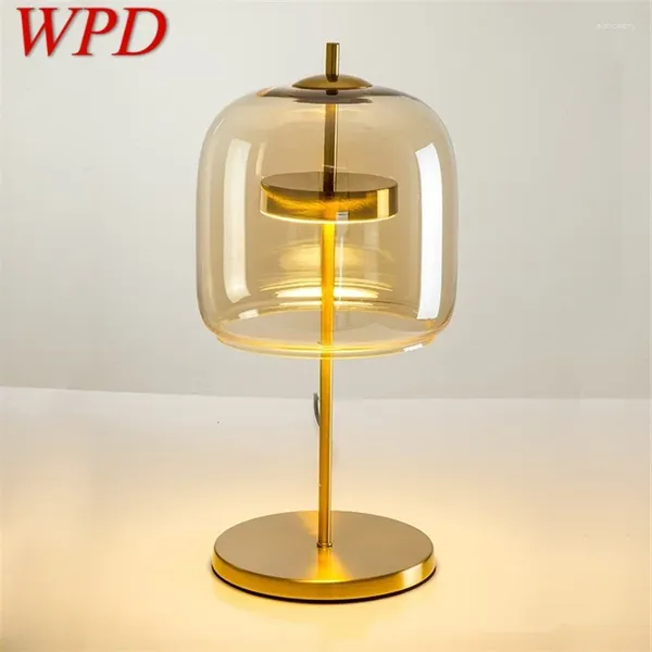 Lámparas de mesa WPD Lámpara creativa nórdica LED de escritorio contemporáneo LED para el hogar decoración de la cama