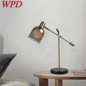 Lampes de table WPD Nordic Simple Postmodern Art Lamp LED Bureau LEDS pour la maison Décoration de la chambre à coucher