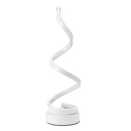 Lampes de table Y8AB SpiraI Design LED Lampe de bureau Lumière Dimmable Chevet pour chambre bureau étude salle idée cadeau Kid227H