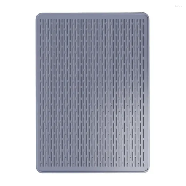 Tapis de table 1 pièces cuisine Silicone égouttoir bol plat tasse séchage stockage support étagères tapis Durable ustensiles de cuisine comptoir accessoires