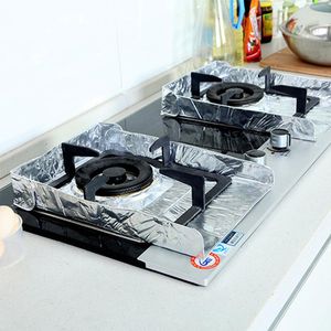 Tafelmatten 10 pc's/set keuken aluminium folieolie baffle kichen accessoires oliebestendig separator voor warmte-isolatie koekenpan pa pa