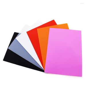 Tapis de Table en Silicone, 10 couleurs, carré, lisse, isolant thermique, napperon, sous-verres, RLMS8