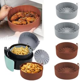 Tafelmatten 1 pc EST AIR FRYER SILICONE POT Multifunctionele Fryers Oven Accessoires Brood Gebakken Kip Pizza Bakkel Bakvak