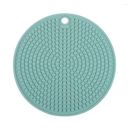 Tapis de Table 1 pièces napperon en Silicone 18 18 cm tapis de Pot de cuisine résistant aux hautes températures pour l'isolation et les fournitures de repas