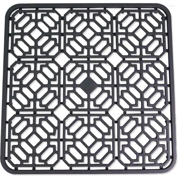 Esteras de mesa 1 Uds. Alfombrilla de fregadero de silicona Protector de cocina para la parte inferior de la granja tazón de porcelana de acero inoxidable resistente al calor