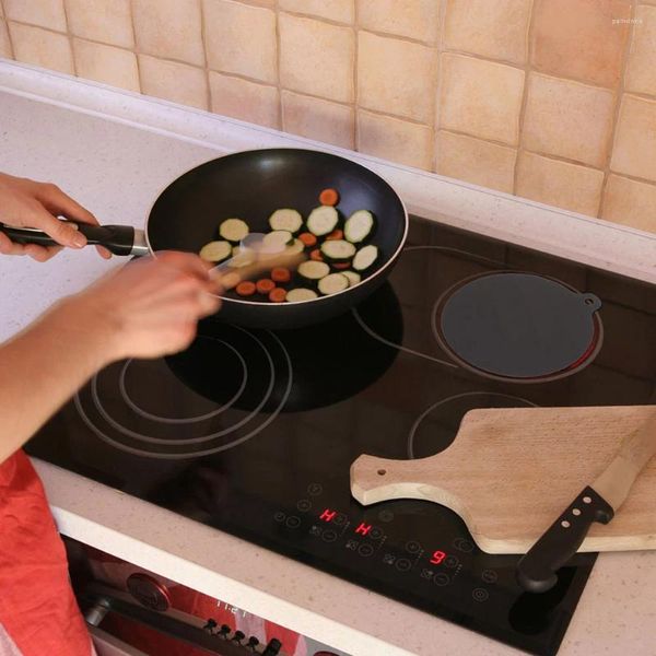 TABLEAU MATS 2 PCS COCIEUR À INDUCTION SILICONE Cuisine Cuisine Matts Air Fryer Heat Isolation Pad Silice Gel