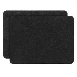 TABLEAU MATS 2PCS Restaurant Home Not Slip Kitchen Countertop for Air Fryer Rectangle Coffee Maker Felt Blender Mat résistant à la chaleur grande