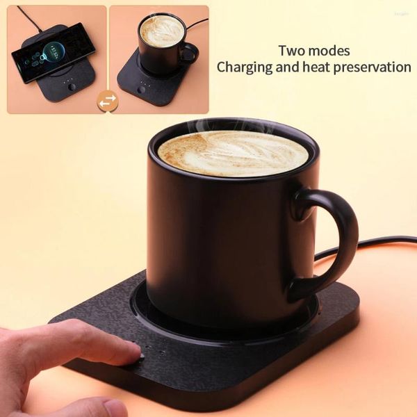Alfombras de mesa 350 ml de bebida calentador de calefacción inteligente 55 grados Celsius constante tostada de café usb tibia eléctrica para escritorio 5V