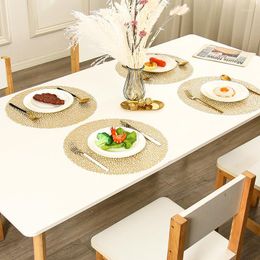 Tapis de table 4/6 pièces napperon bronzant creux en PVC pour tapis de dîner Tables basses vaisselle assiettes décoration accessoires de cuisine