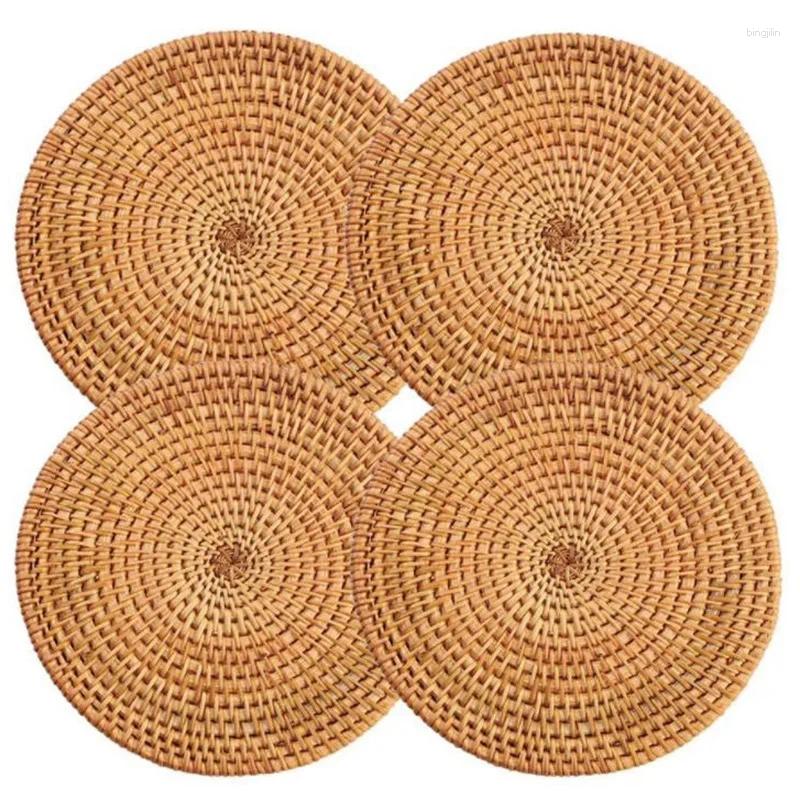 Table Mats 4 Pcs Trivets For Dishes Pots And Pans Kitchen Pads Countertops Decorative Woven Placemats Dining