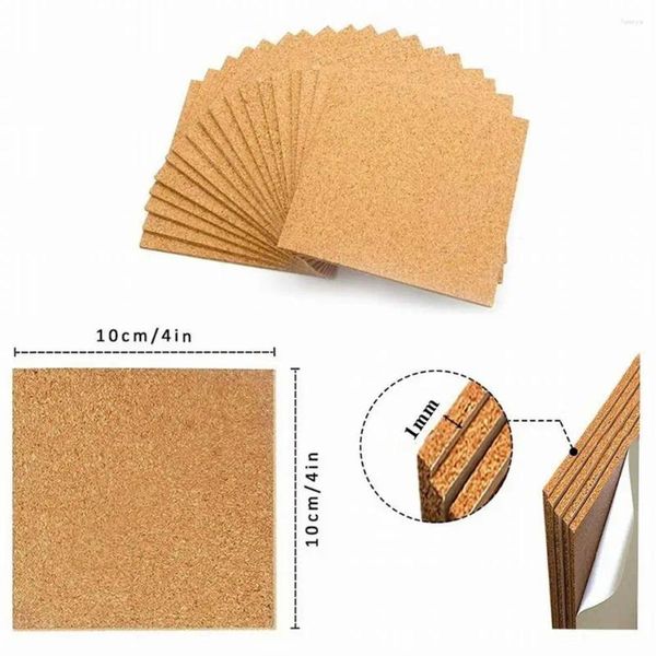 TABLEAU MATS 40PCS CORK COASTERS SQUAGES COFFICATIONS MAT WOIN WINE BUISSANCE CAFE CAFE THEU