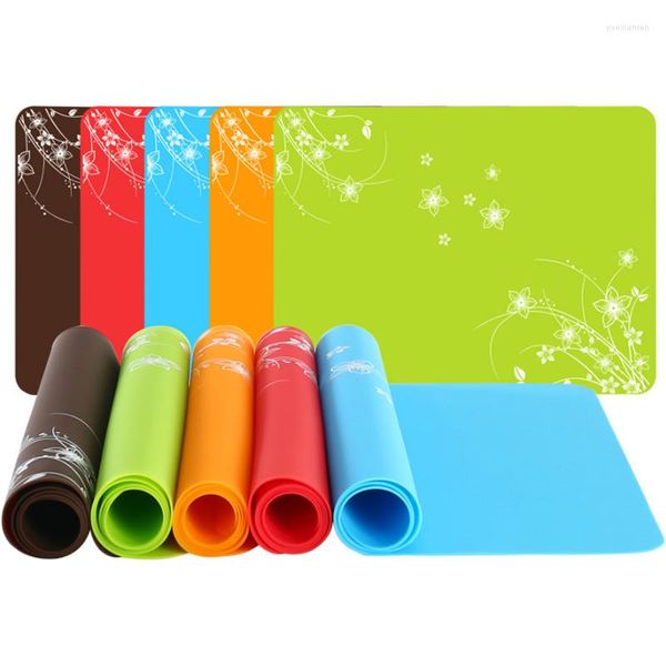 Tapis de table 40x30cm Silicone Rolling Fondant Mat Gâteau Pâte À Pétrir Pad Outil De Cuisson