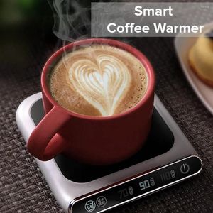 Tapis de table chauffe-tasse 5V théière thermostatique intelligente 3 vitesses USB Charge chauffage bureau pour café chauffe-lait Pad