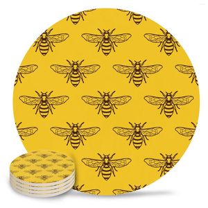 Table Table Animal Ailes Cerramic Set Coffee Tea taster Coasters Accessoires de cuisine Round Placemat