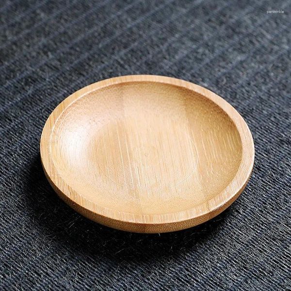 Alfombrillas de mesa Palabas de bambú para tazas de café Suculentas Basas bandejas de madera Accesorios de cocina Decoración del hogar del jardín