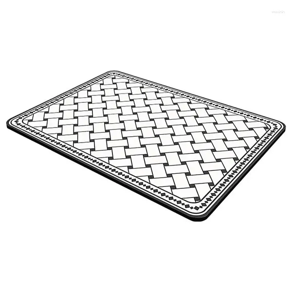 Esteras de mesa Estera de bar Cocina Drenaje absorbente Secado de platos de secado rápido para encimera Fregadero Mesa