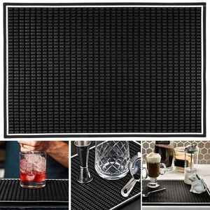 Tapis de table Tapis de bar en caoutchouc Service Déversement Placeplate Plateau en verre Bière Boisson Café Pad Pour La Maison Cuisine Accessoires