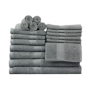Table Mats de table Solide Solid Bath Bath Towel Collection Collection Grey