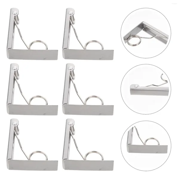 Tapetes para mesa, Clips, abrazaderas para mantel, cubierta para Picnic, soporte para exteriores, falda, soportes de tela, pesas, manteles de Camping, peso de Metal para Anti